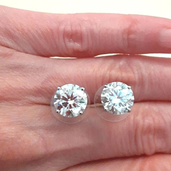 7 CARAT MOISSANITE STUDS - Picture 6 of 13